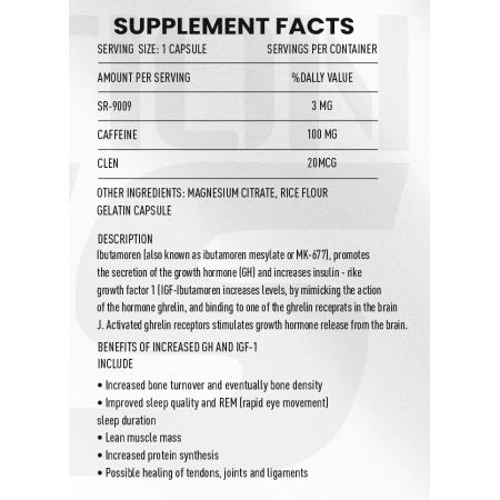 SR-9009 Stenbuterol Zeus Nutrition 60 Kapsül